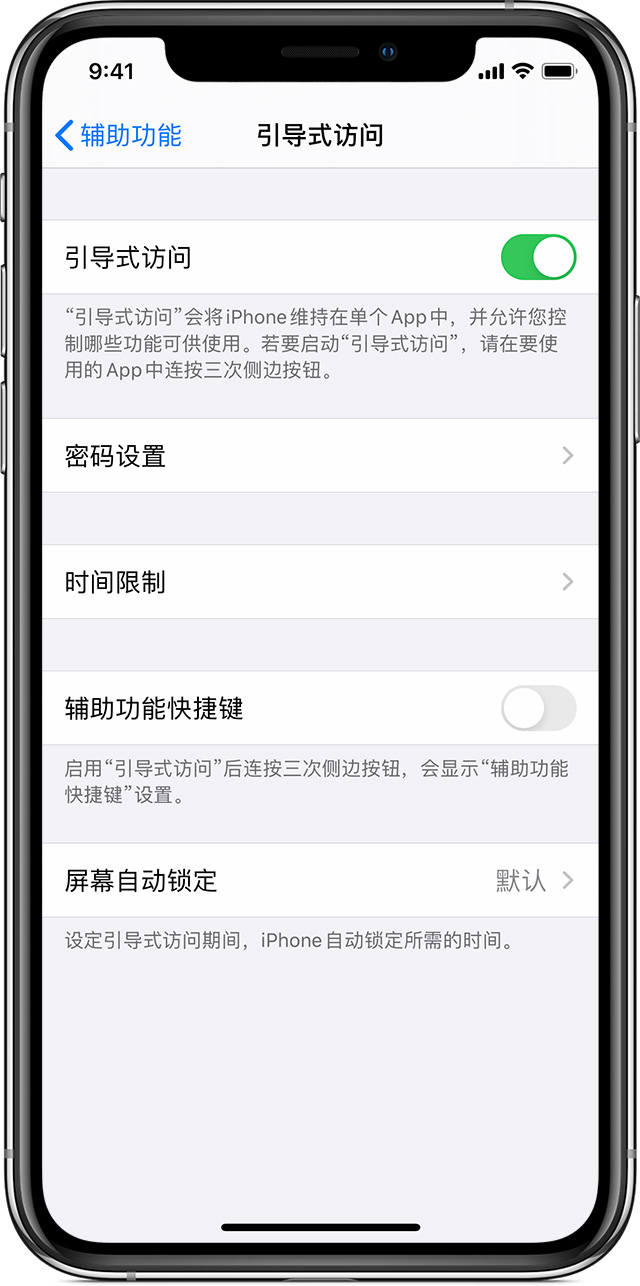 汉阳苹果手机维修分享如何在 iPhone 上退出引导式访问 