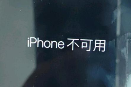 汉阳苹果服务网点分享锁屏界面显示“iPhone 不可用”如何解决 